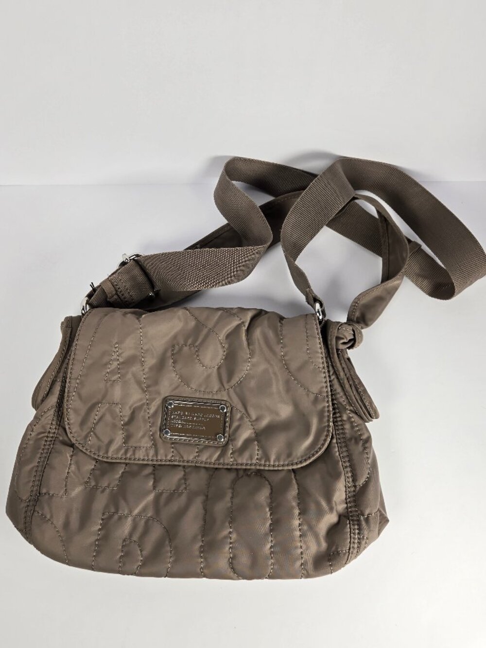 Marc by Marc Jacobs Pretty Nylon Mini Natasha Crossbody Bag Smokey Grey